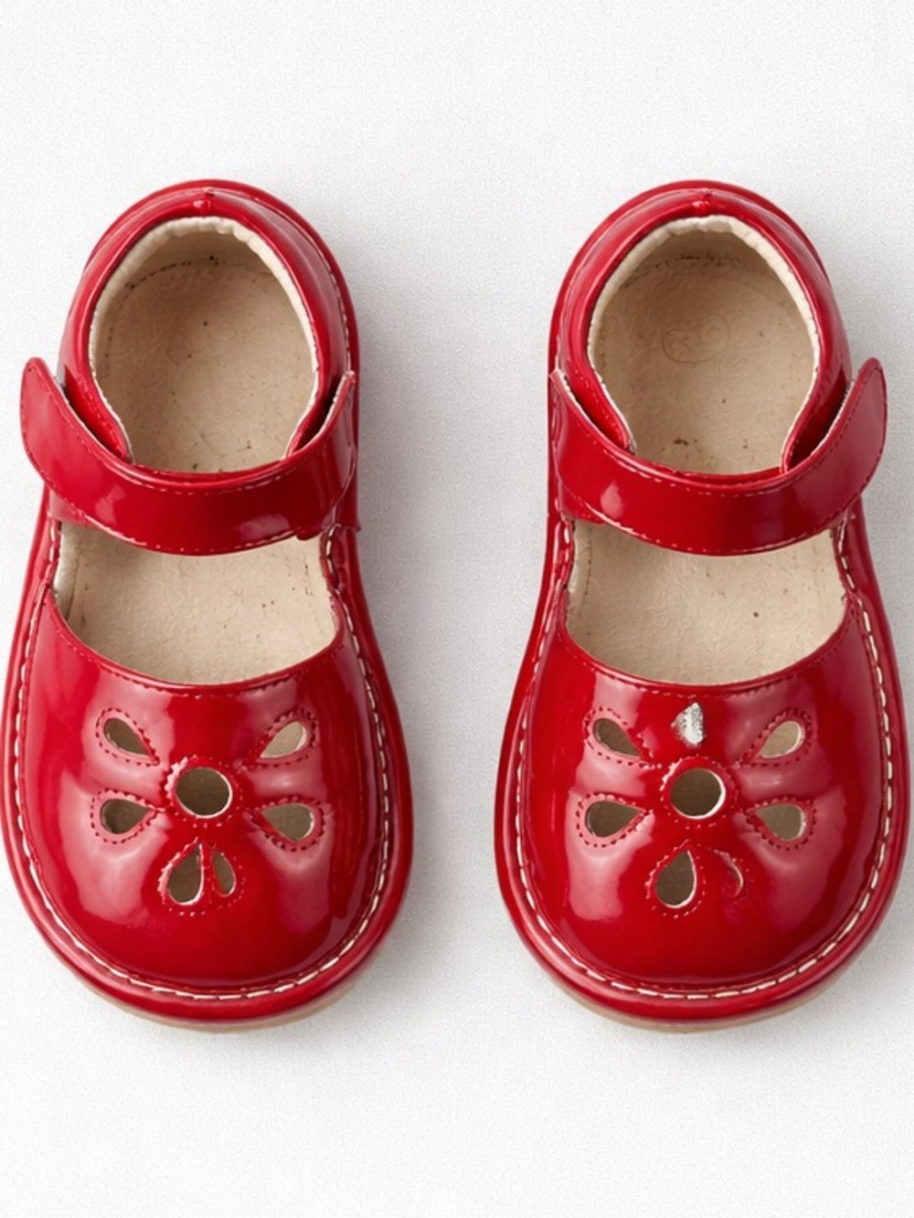 Ten Little red Patent leather Mary Jane shoes size 7